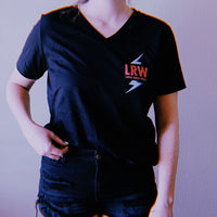 Black LRW Ladies V-Neck Tee